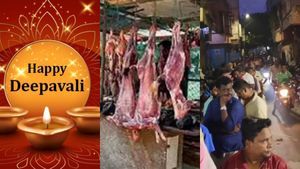 மட்டன் வாசம்.. தமிழ்நாடெங்கும் வீசும்! தீபாவளி அதுவுமா நீண்ட வரிசையில் காத்திருந்து வாங்கிய மக்கள் 