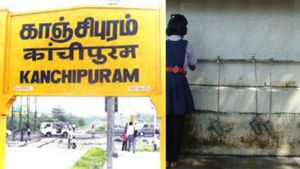 பள்ளி குடிநீர் தொட்டியில் மனித மலம் கலந்த கயவர்கள்.. வீசிய துர்நாற்றம்.. காஞ்சிபுரத்தில் அதிர்ச்சி 