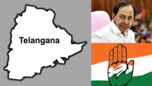 கேம் ஓவர்.. தெலங்கானாவில் கேசிஆருக்கு செக்! ஆட்சியை பிடிக்கும் காங்கிரஸ்! டைம்ஸ்நவ் கருத்து கணிப்பு 