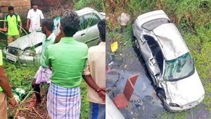 தீபாவளியை கொண்டாட அமெரிக்காவில் இருந்து நெல்லை வந்த தம்பதி.. சாலையில் நடந்த விபரீதம் 