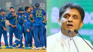 இலங்கை கிரிக்கெட் அணி தடை பின்னணியில்  'இந்தியாவின் ஷா'.. எதிர்க்கட்சித் தலைவர் சஜித் பிரேமதாச பகீர் 