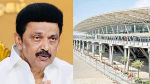 குறி தப்பாது! அதற்குள் வேலையை தொடங்கிய ஸ்டாலின்! சென்னை ஏர்போர்ட் ஸ்கிரீனில் என்ன அது? பார்த்தீங்களா 