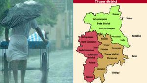  திருப்பூர் நகரில் ஒரே நாளில் 18 செமீ மழை வெளுத்தது! கோவை-சேலம் நெடுஞ்சாலையில் வாகனங்கள் ஸ்தம்பிப்பு!