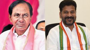 தெலுங்கானா: பிஆர்எஸ் கட்சிக்கு எண்ட் கார்டு! வெற்றிக்கொடி நாட்டும் காங்..  இந்தியா டுடே எக்ஸிட் போல் 