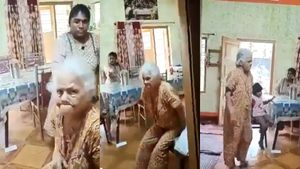 வயதான மாமியாரை கொடூரமாக தாக்கிய மருமகள் கைது.. ஆசிரியை வேறயாம்.. பதற வைக்கும் சிசிடிவி காட்சி