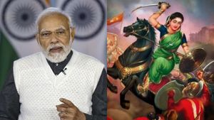 வீரமங்கை வேலு நாச்சியாரின் பெயரை நெஞ்சில் பதித்துப் போற்றி வரும் தமிழர்கள்- மோடி திடீர் புகழாரம்!