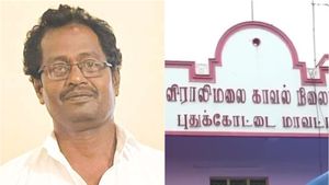 புதுக்கோட்டை அருகே பாஜக மகளிர் அணி தலைவியின் கணவர் கத்தியால் குத்தி படுகொலை