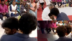 திடீரென காலில் விழுந்த ரசிகர்! பதறிய விஜய்.. அடுத்து செய்த சம்பவம்.. கவனம் ஈர்த்த தளபதி - நெகிழ்ச்சி 