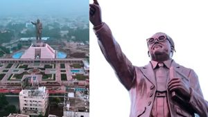 உலகிலேயே டாப்.. மிகப்பெரிய அம்பேத்கர் சிலை - ஆந்திராவில் இன்று திறப்பு: அண்ணாந்து பார்க்கும் நாடுகள் 