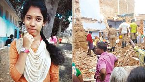 தேனி அருகே நொடியில் சீட்டு கட்டு போல் சரிந்த வீடு.. வாசலில் அம்மா.. உள்ளே சந்தியா.. நொறுங்கிய கனவு 