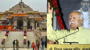 ராம ராஜ்ஜியம் அமைப்போம்.. ராமர் கோவில் திறப்பு விழாவில் ஆர்எஸ்எஸ் தலைவர் மோகன் பகவத் முழக்கம்