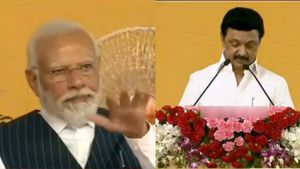 நீயா-நானா? பிரதமர்-முதல்வர் முன்பே பாஜக-திமுகவினர் கடும் போட்டி! விண்ணை பிளந்த கோஷங்கள்.. பரபரப்பு
