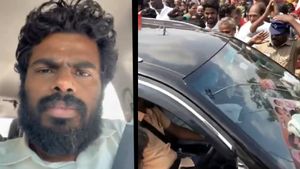 காரில் வந்த பாஜக தலைவர் அண்ணாமலைக்கு சல்யூட் அடித்த காவலர்.. இணையத்தில் பரவும் வீடியோ! 