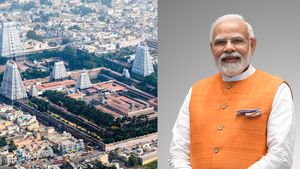 தமிழக பாரம்பரியம்! வேட்டி, சட்டையில் வந்து மதுரை மீனாட்சி அம்மனை மனமுருகி வணங்கிய பிரதமர் மோடி 