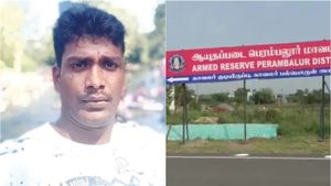 பெரம்பலூர் காவலர் குடியிருப்பில் போலீஸ் மனைவியை பலாத்காரம் செய்ய முயற்சி.. தர்ம அடி வாங்கிய சக காவலர் 