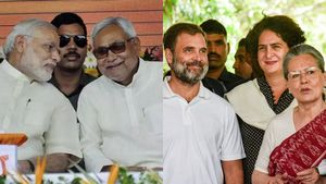 லோக்சபா தேர்தல் சர்வேயில் ட்விஸ்ட்! பீகாரில் சறுக்கும் பாஜக-நிதிஷ் கூட்டணி’.. முன்னேறும் ‛இந்தியா’ 