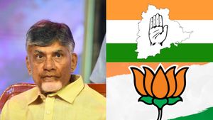 ஆந்திராவில் சந்திரபாபு நாயுடு கம்பேக்.. தெலுங்கானாவில் காங்.! இரண்டிலும் பாஜகவுக்கு ஷாக்! புது சர்வே 