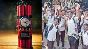 Its an emergency! வெடிகுண்டு மிரட்டலை சொல்லாமல் மைக்கில் மாணவர்களை எச்சரித்த பள்ளி நிர்வாகத்தினர் 