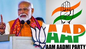 ஆம்ஆத்மி - காங். ஷாக்! டெல்லி, இமாச்சல், ஹரியானாவை ஸ்வீப் செய்யும் பாஜக  - நியூஸ் 18 கருத்து கணிப்பு