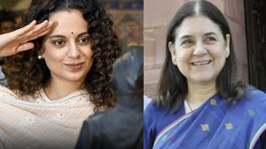 கங்கனா ரனாவத், ராகுலின் சித்தி மேனகா காந்தி போட்டி.. வெளியானது பாஜகவின் 5வது வேட்பாளர் பட்டியல் 
