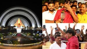  ‛இது சமாதி அல்ல - சன்னதி’.. கருணாநிதி நினைவிடத்தை பார்த்து பிரமித்த வடிவேலு! விசிலடித்து உற்சாகம் 