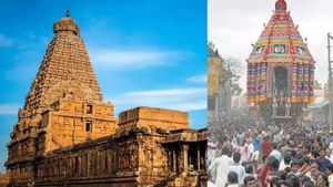  தஞ்சை பெரிய கோயில் தேரோட்டம்.. தஞ்சாவூர் மாவட்டம் முழுக்க பள்ளி, கல்லூரிகளுக்கு இன்று விடுமுறை