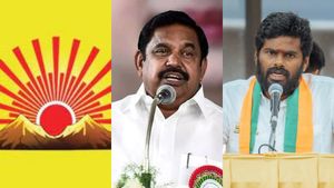 முதல் இடம் திமுகவிற்குத்தான்..  எடப்பாடி அண்ணாமலைக்கு இடையில்தான் போட்டி.. இந்த கணிப்பை பாருங்க 