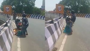 கோயம்பேடு மேம்பாலத்தில் பதைபதைப்பு! இளம்பெண்ணை தாக்கிய நபர்.. பரவிய வீடியோ- ஆக்‌ஷனில் சென்னை போலீஸ்!