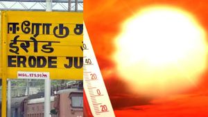  ஈரோட்டுக்கு மிக அருகில் குடியேறிய சூரியன்! இன்றும் 108 டிகிரி ஃபாரன்ஹீட் வெயில்.. 15 இடங்களில் சதம்!