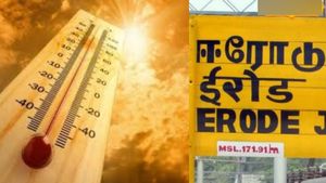  இன்று 14 மாவட்டங்களில் செஞ்சுரி போட்ட வெயில்! ஈரோட்டில் 108 டிகிரி ஃபாரன்ஹீட் அளவில் தகித்த வெப்பம்!