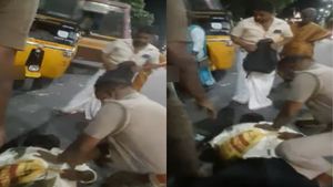 திருப்பூர் பஸ் ஸ்டாண்டில் நெஞ்சு வலியால் மயங்கிய பயணி!  முதலுதவி செய்து இதயத்தை இயங்க வைத்த எஸ்.ஐ.! 