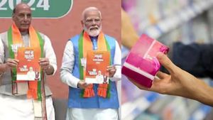 1 ரூபாய்க்கு சானிட்டரி நாப்கின்.. 3 கோடி லட்சாதிபதிகள்.. பெண்களுக்காக பாஜகவின் முக்கிய அறிவிப்புகள்!