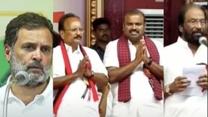 மொழிபெயர்ப்பில் சிரமம்..  சிரித்தபடி ராகுல் கூறிய வார்த்தை.. மைக்கோடு அருகே சென்ற திருச்சி சிவா 