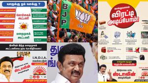 நியூஸ் பேப்பரில் பார்த்தா.. தேர்தல் நாள் காலையில்.. பாஜகவிற்கு திமுக வைத்த செக்.. இதை பாருங்களேன் 