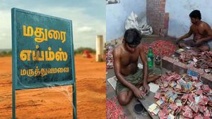 ‛பட்டாசு தொழிலாளர்கள் மீது கவனம்’.. மதுரை எய்ம்ஸ் கட்டுமான சுற்றுச்சூழல் அனுமதிக்கு புது நிபந்தனை 