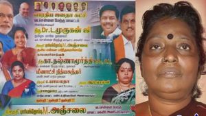  தொக்காக சிக்கிய பாஜக நிர்வாகி அஞ்சலை.. கந்து வட்டி கேட்டு கொலை மிரட்டல்.. பெண் தாதா கைது!