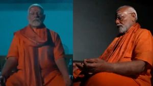 அந்த 28 செகண்ட்ஸ்.. மோடி தியானம்.. சினிமா பாணியில் எடுக்கப்பட்ட வீடியோ.. இதை கவனிச்சீங்களா? 