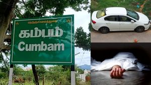 தேனி கம்பம் மெட்டு சாலையில் காரில் மூவர் சடலம்! விசாரணையில் கிடைத்த பகீர் தகவல் 