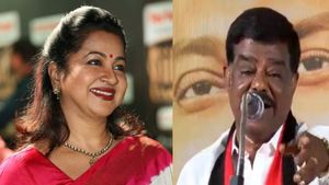 ஏன் டா படுபாவி! ஜெயிலுக்கு போயும் நீ திருந்தலயா? அதிர்ந்த ராதிகா சரத்குமார்! திமுக மீது பாய்ச்சல் 