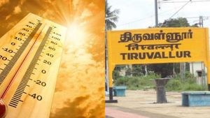 திருவள்ளூரில் இன்று பதிவானதுதான் ஆண்டின் உட்சபட்ச வெயில்.. 112 டிகிரி ஃபாரன்ஹீட்! மக்கள் அவதி 