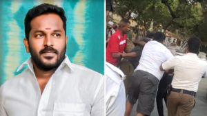 நடுரோட்டில் துரத்தி துரத்தி தாக்குதல்.. போதையில் அட்டகாசம் செய்த பாஜக நிர்வாகி உள்ளிட்ட 3 பேர் கைது!