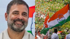 சாதித்து காட்டிய கார்கே, ராகுல் காந்தி! 10 ஆண்டுகளுக்கு பிறகு.. 100+ இடங்களில் காங்கிரஸ் முன்னிலை! 