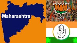  செம ட்விஸ்ட்.. மகாராஷ்டிராவில் பாஜகவை பக்கத்தில் விரட்டி வரும் காங்கிரஸ்! சி வோட்டர் கணிப்பு