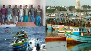 22 தமிழக மீனவர்களை கைது செய்த இலங்கை கடற்படை- ராமேஸ்வரத்தில் இன்று முதல் வேலை நிறுத்தம்! 