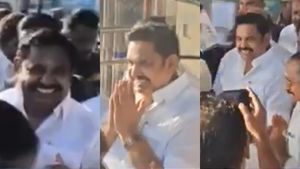 பூரித்துப்போன எடப்பாடி பழனிச்சாமி.. மதுரையில் தொண்டர் சொன்ன வார்த்தை.. முகமெல்லாம் புன்னகை 