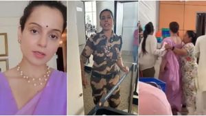 கங்கனா ரனாவத்தை அறைந்த சிஐஎஸ்எப் பெண் காவலருக்கு வேலை தர தயார்! பிரபல இசையமைப்பாளர் அறிவிப்பு
