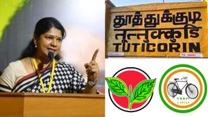 தூத்துக்குடியில் அதிமுக - தமாகாவை ஓடவிடும் திமுக! மீண்டும் கனிமொழிக்கு வெற்றி - தந்தி டிவி ரிசல்ட் 