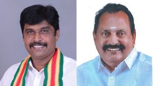 நாமக்கல்லில் திமுக கூட்டணி கொமதேக வேட்பாளர் மாதேஸ்வரன் 29,112 வாக்குகள் வித்தியாசத்தில் வெற்றி