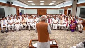 என்டிஏ கூட்டணியில் மோடியின் 3.O சர்கார்.. எந்தெந்த கட்சிகளுக்கு எத்தனை அமைச்சர் பதவி.. லிஸ்ட் இதோ 