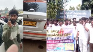 ரெட் டாக்ஸிக்கு ஊட்டி சுற்றுலா வாகன ஓட்டிகள் கடும் எதிர்ப்பு.. முற்றிய மோதல்.. கொதிக்கும் கோவை 